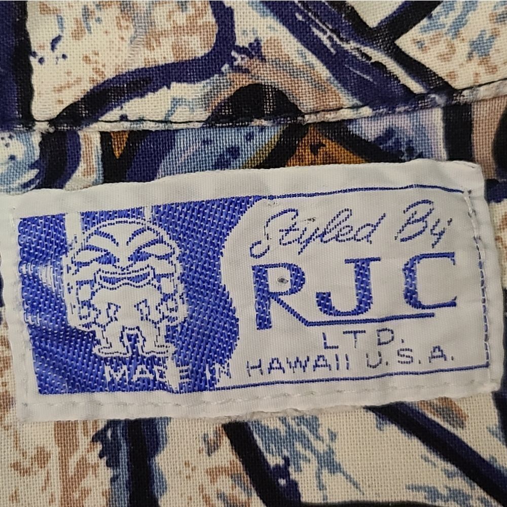 "RJC" men shirt size Medium. Made in Hawaii - Picture 5 of 16
